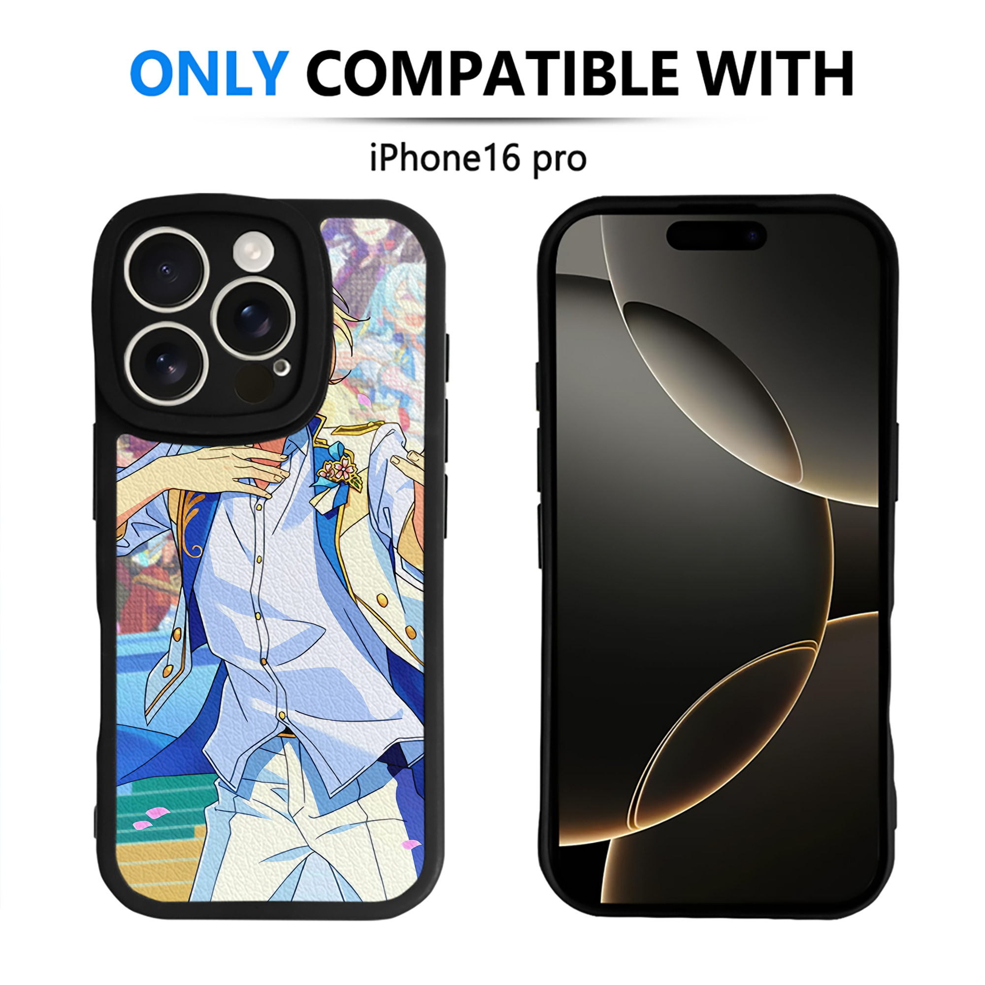 （画像用） あんさんぶるスターズ! Ensemble Stars 【iPhone 16シリーズ対応】シリコンスマホケース（レザー調） 材質：シリコン
